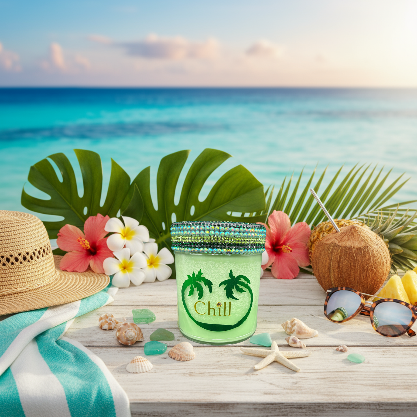 Chill & Relax Tropical Candle - Island Paradise Escape