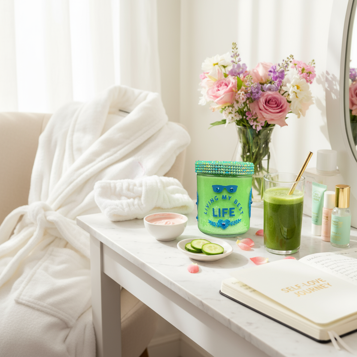 Living My Best Life Spa Candle - Self-Care & Serenity