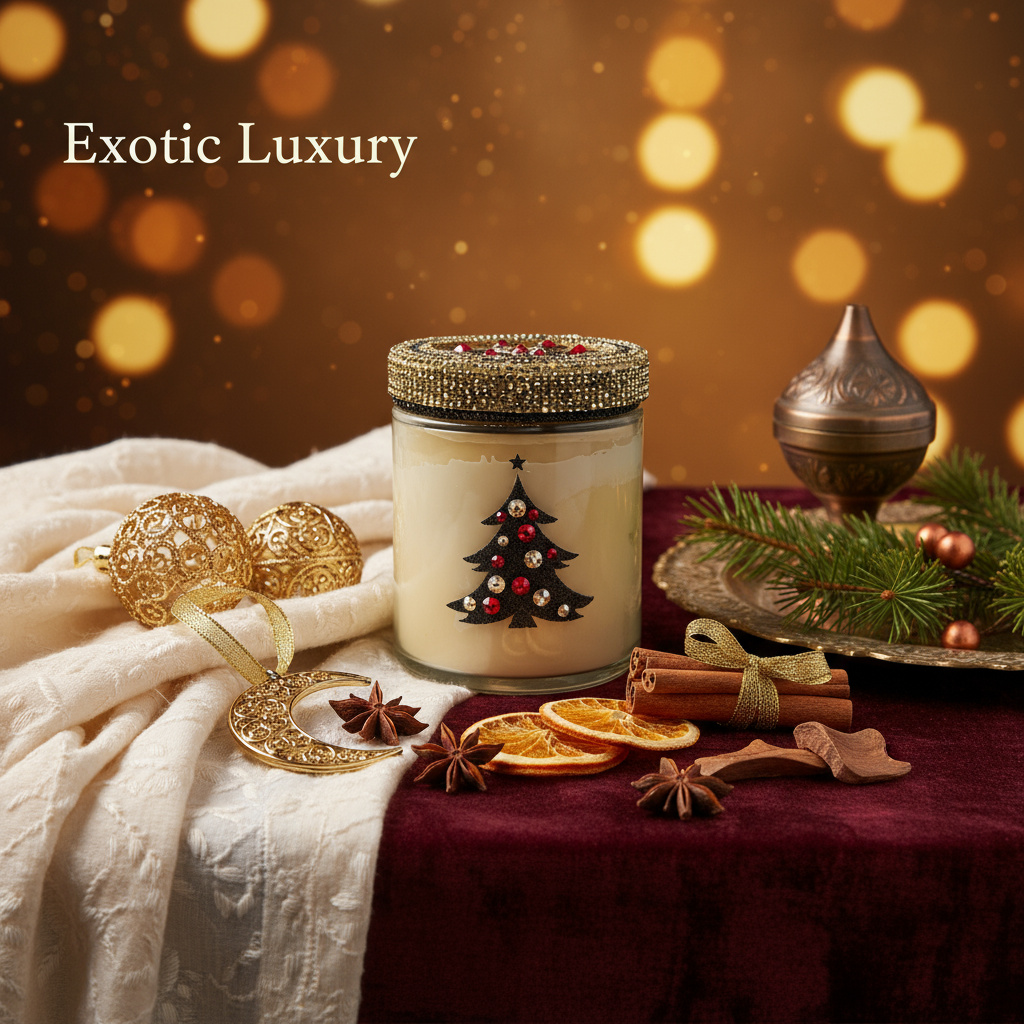 Teaser Image - Arabian Wood Christmas Candle