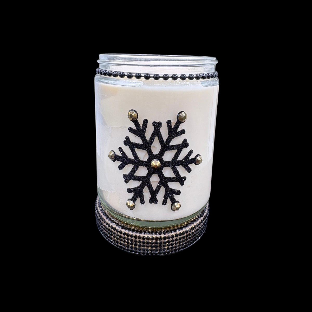 Gilded Snowfall | Chardonnay Scented Holiday Art Candle | 8 oz