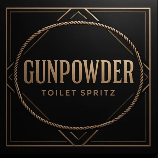 Gunpowder Toilet Spritz-Bold Masculine Bathroom Scent | Sensual Delight Aromas