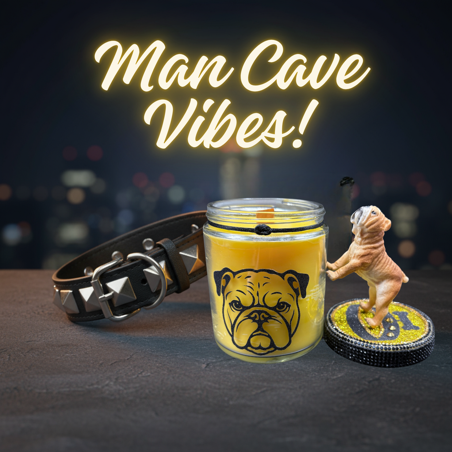 Bad to the Bone Bulldog Candle - Top Dog Alpha Energy