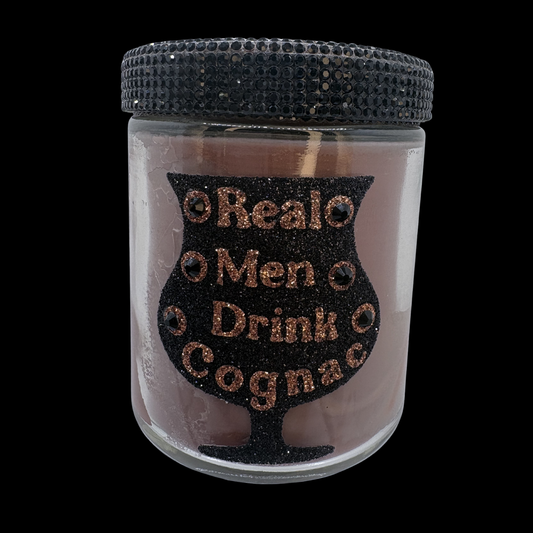 Real Men Drink Cognac Candle - Distinguished Gentleman (8oz)