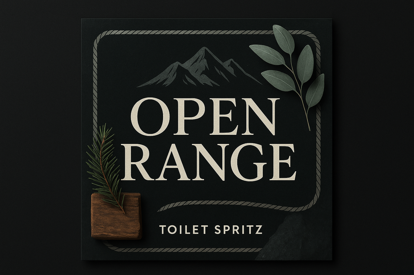 Open Range - Sleek Elegant Square Cover (Black Undertones)