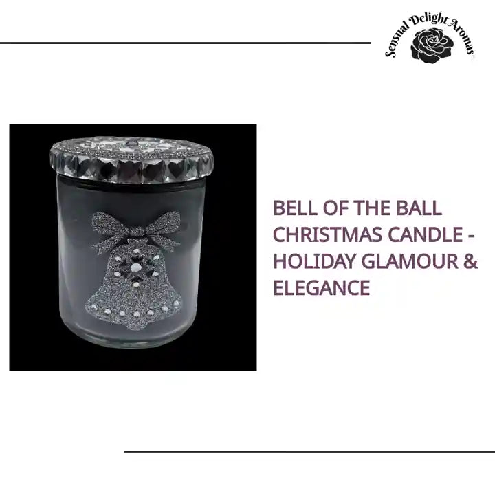 Bell of the Ball Christmas Candle - Holiday Glamour &amp; Elegance by@Outfy
