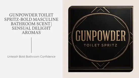 Gunpowder Toilet Spritz-Bold Masculine Bathroom Scent | Sensual Delight Aromas by@Outfy