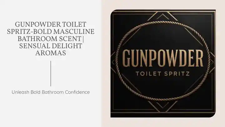 Gunpowder Toilet Spritz-Bold Masculine Bathroom Scent | Sensual Delight Aromas by@Outfy