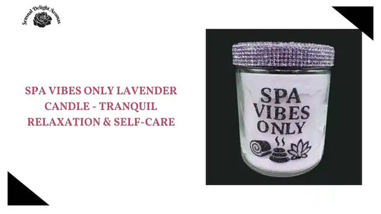 Spa Vibes Only Lavender Candle - Tranquil Relaxation &amp; Self-Care by@Outfy