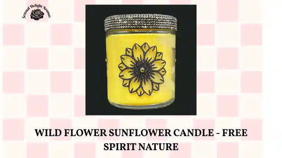 Wild Flower Sunflower Candle - Free Spirit Nature by@Outfy