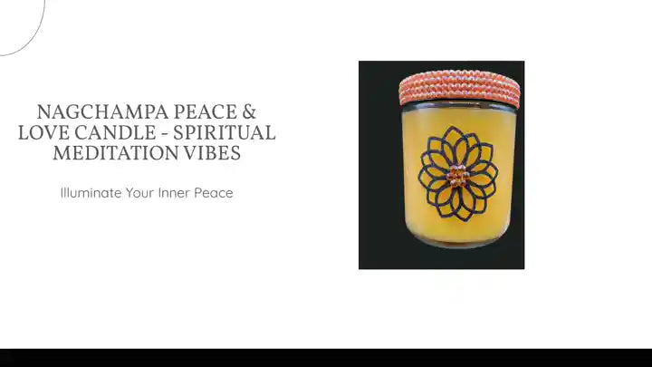 Nagchampa Peace &amp; Love Candle - Spiritual Meditation Vibes by@Outfy