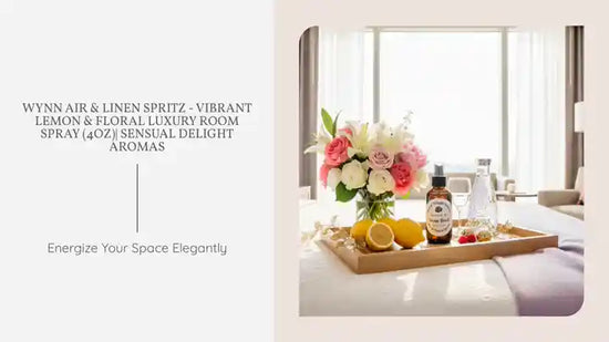 Wynn Air &amp; Linen Spritz - Vibrant Lemon &amp; Floral Luxury Room Spray (4oz)| Sensual Delight Aromas by@Outfy