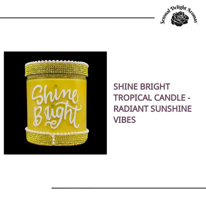 Shine Bright Tropical Candle - Radiant Sunshine Vibes by@Outfy