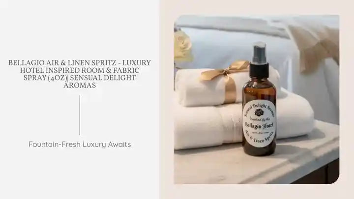 Bellagio Air &amp; Linen Spritz - Luxury Hotel Inspired Room &amp; Fabric Spray (4oz)| Sensual Delight Aromas by@Outfy