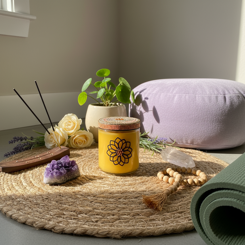 Teaser Image - Nagchampa Peace & Love Candle (No Buddha)